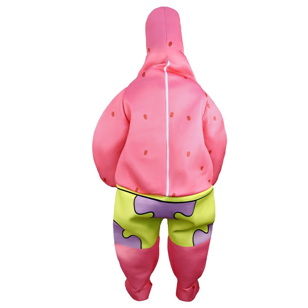 Cartoon SquarePants Cosplay Costume Sponge Patrickstar Jumpsuit for Women Girls Men Boys Halloween Carnival Party Costumes