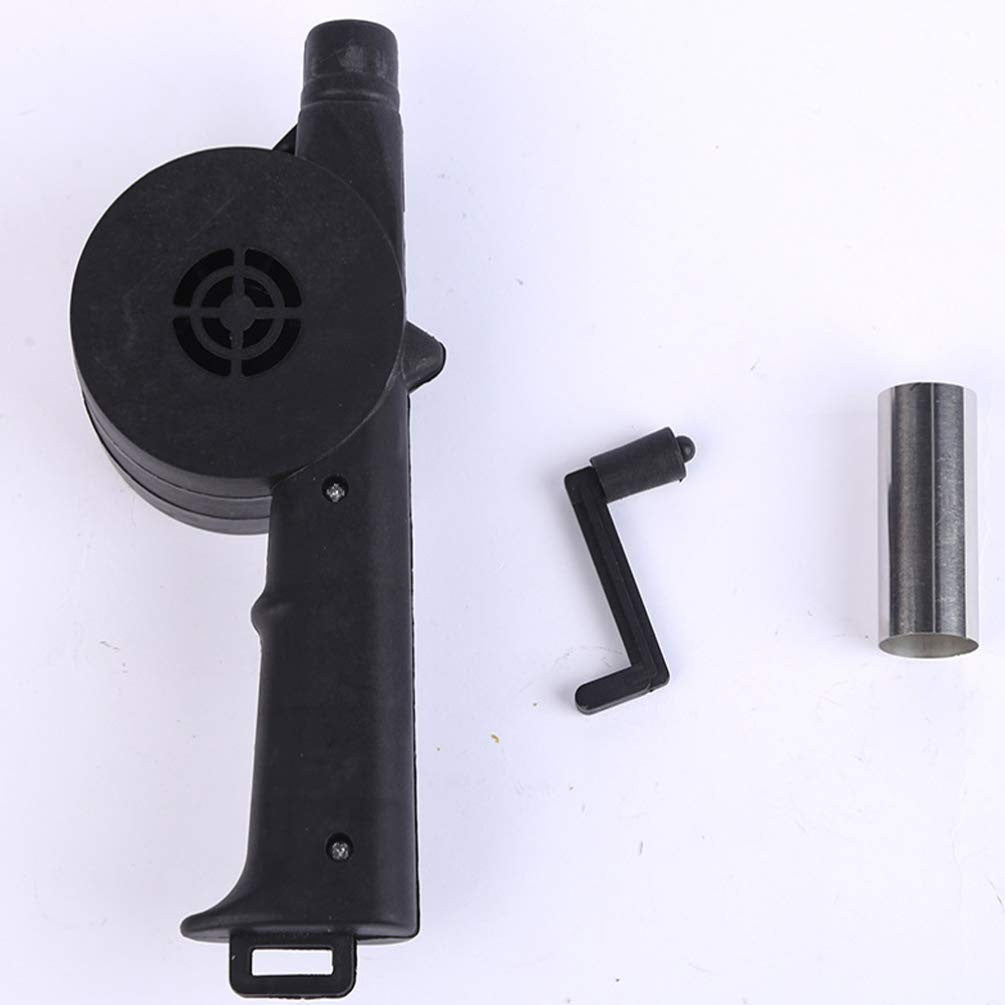 Portable Barbecue Fan BBQ Tools Fire Bellows Tools BBQ Accessories Hand-cranked Air Blower Picnic Camping Accessories
