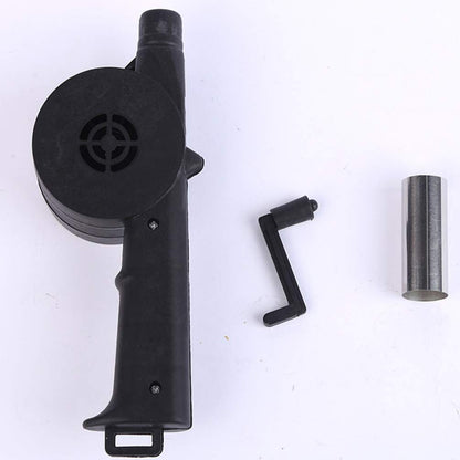 Portable Barbecue Fan BBQ Tools Fire Bellows Tools BBQ Accessories Hand-cranked Air Blower Picnic Camping Accessories