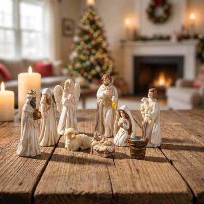 7-Piece Collector's Edition Miniature Christmas Nativity Set