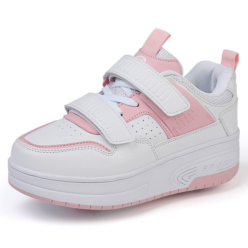 New Children's Roller Skates Boys Girls Double Wheel Unisex Roller Skates Shoes New Sneakers  Outdoor Sports Casual Shoes