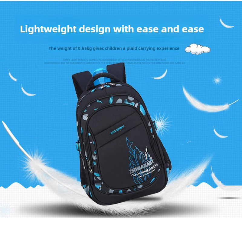 Mochila Escolar Impermeável Leve para Crianças de 6 a 12 Anos Durável Grande Capacidade para Livros Meninos Meninas254