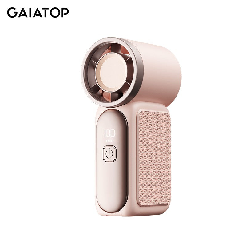 GAIATOP Mini Portable Fan Powerful Trubo Rechargeable Bladeless Fans Ultra-quiet Personal Hand Fan Small Pocket Hand-held Fan