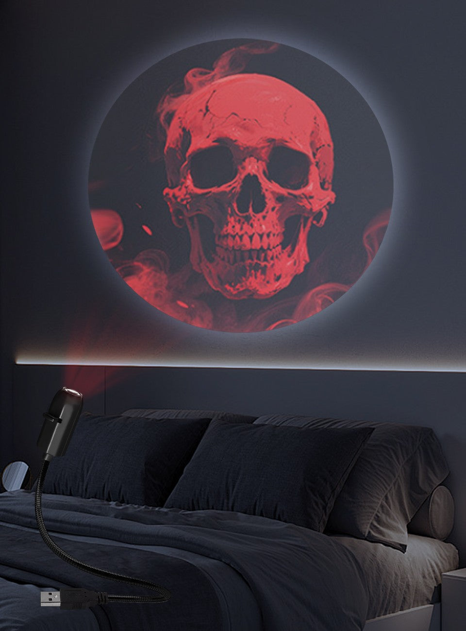 Projection Light 5V USB Direct Insertion Planet Christmas/Halloween Theme Replacement Light Ceiling Projection Light For bedroom