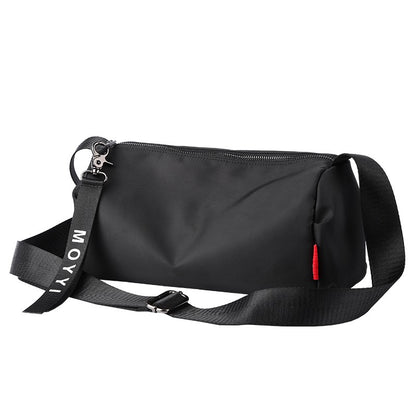 Men's Trendy Messenger Shoulder Bag Student Sports Waterproof Crossbody Sling Bags Leisure Design for Outdoor Solid Lightweight