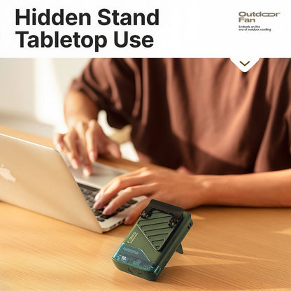 Portable Waist Fan with Belt Clip Light Mute Five Hole New Neck Hanging Fan Suitable for Outdoor Travel of Office Desk