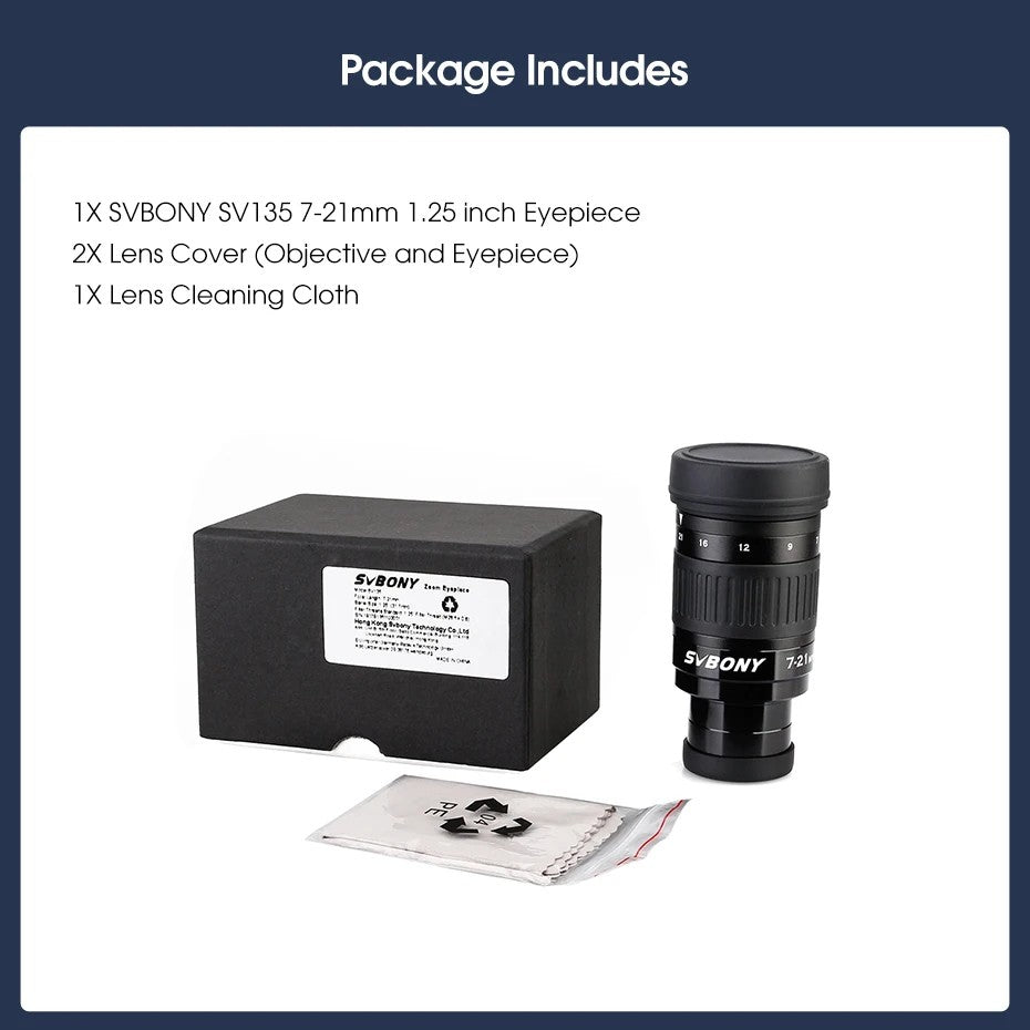 Conjunto de Telescópio Refrator Acromático Svbony SV48P 102mm para Fotografia e Observação Astronômica de Céu Profundo