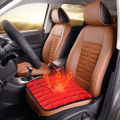 5V USB Heated Car Seat Cover 43x43cm Electric Heating Pad Universal Car Seat Heating Cushion Foot Warmer for Autumn and Winter