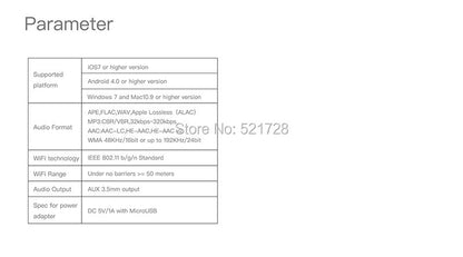 Wireless Wifi Music Audio Streamer Receiver Audiocast Ieast pPlay M5 DLNA For Airplay Audio Music Adapter Multi Room Streams
