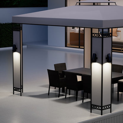 10 LEDs Solar Spotlight Outdoor, 180° Adjustable Waterproof & Anti - aging Ground/Wall Mount, for Garden Yard Landscape Lighting