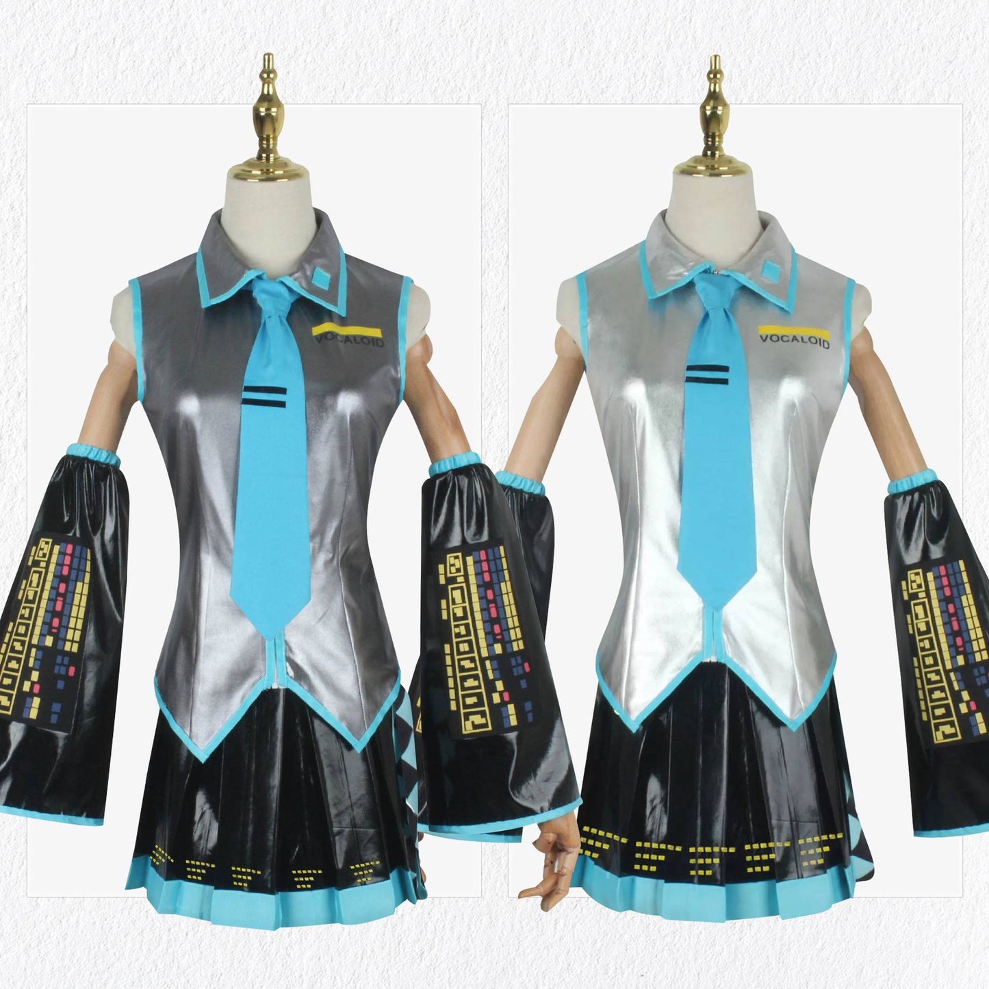 Anime Character Performance Clothes MIKU Anime Clothes Cosplay Clothes JK Skirt Same Suit Wig Accessories Halloween