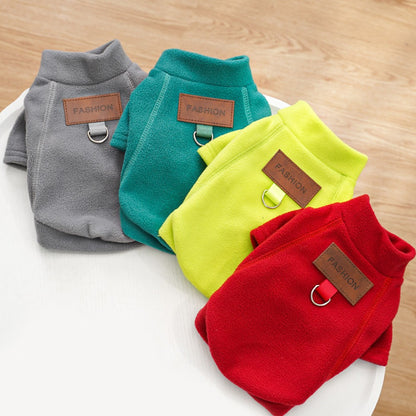 Roupas de Inverno Quentes para Cães Pequenos, Moletons de Cachorro da Moda, Blusão de Cor Sólida para Filhotes, Pulôver Macio para Gatos, Moletons para Chihuahuas e Pets