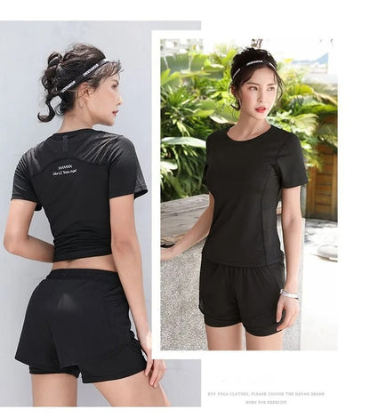 Summer sports shorts, women's loose casual anti-walking, light speed drying, high-waisted running, fitness, yoga, thin, breathab