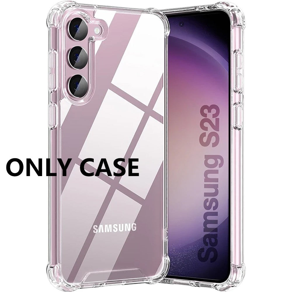 Capa Híbrida Antichoque Para Samsung Galaxy S26 S25 FE S24 S23 S21 S22 Plus Ultra Capa Dura Transparente Para Samsung A56 A36 A54 A53