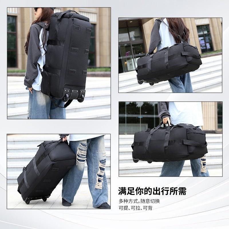 Travel Bag, Large Capacity Handbag, Portable Outdoor Carry-On Luggage, Wheeled Travel Bag, Convenient and Practical Unisex Travel Bag