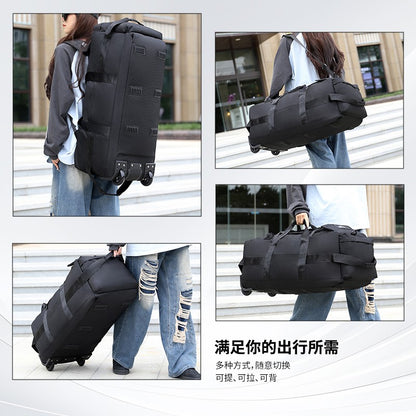 Travel Bag, Large Capacity Handbag, Portable Outdoor Carry-On Luggage, Wheeled Travel Bag, Convenient and Practical Unisex Travel Bag