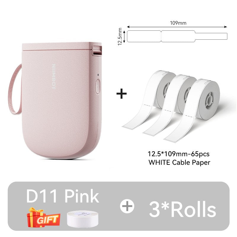 Mini Impressora de Etiquetas Portátil NIIMBOT D11 Nova Versão 300DPI Bluetooth Sem Fio Máquina de Etiquetas Impressora de Adesivos para Cozinha e Crachás
