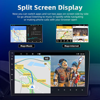 Rádio automotivo Podofo 2 Din Android Multimídia Vídeo Player para Toyota Corolla 2009-2013 Navegação GPS 2din Carplay Auto Estéreo