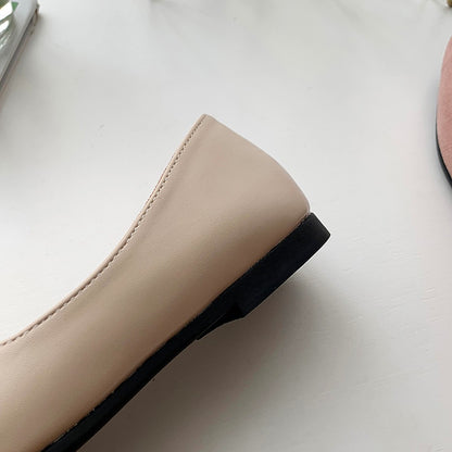 Women Splice Color Flats Fashion Pointed Toe Ballerina Ballet Flat Slip On Shoes ????????? ?????? Sandalias De Mujer Chaussure