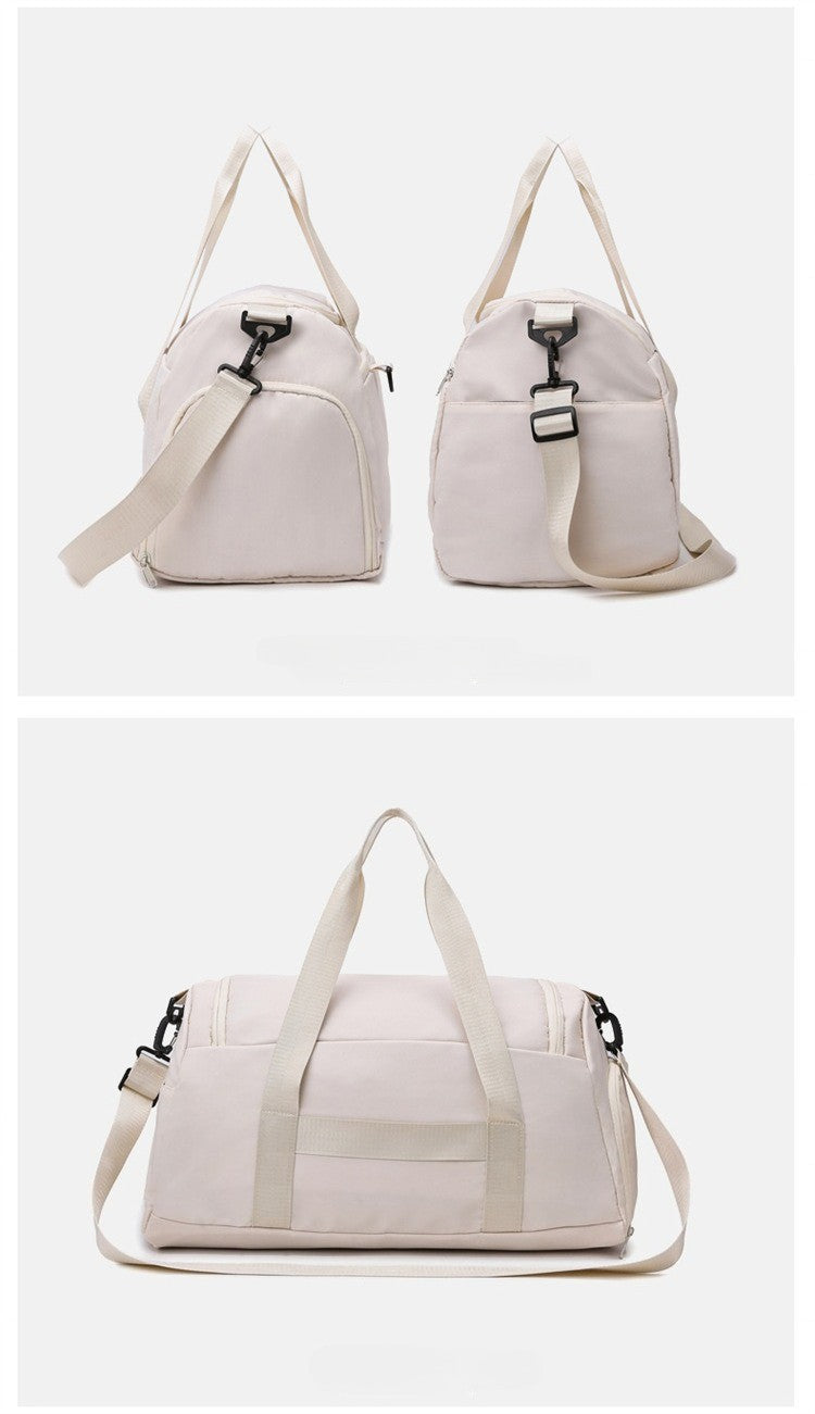 Multifunctional Large Capacity Handbag Waterproof Outdoor Travel Daypack with Wet Dry Shoe Compartment Trendy Fitness Sports Bag