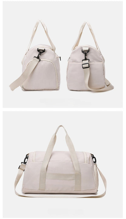 Multifunctional Large Capacity Handbag Waterproof Outdoor Travel Daypack with Wet Dry Shoe Compartment Trendy Fitness Sports Bag