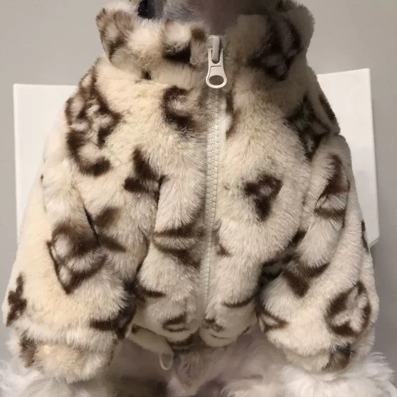 Roupas para Gatos e Cães, Outono Inverno, Macias, Desenho Animado, Pet Quente, Espessamento, Roupas Fofas Térmicas para Cães, Casaco de Pelúcia Moderno para Cães, Artigos para Animais de Estimação