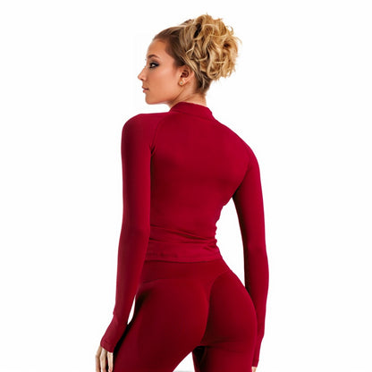 New jerseysports Spandex Woman Fitness Elastic Breathable shirt Enhancement Leisure Sports Sweatshirt