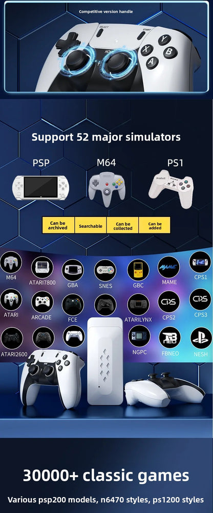New M22 Wireless Retro Style Dual Player Game Console TV Connection High Definition Simulation Game Controller Home Use