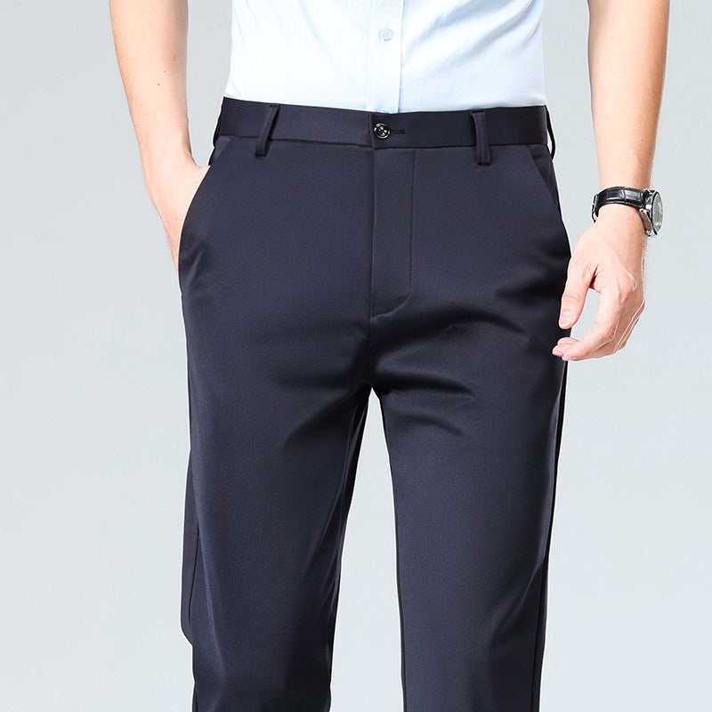 Spring Summer Mens Stretch Casual Pants Classic Business Dress Pants Khaki Suit Pants Formal Dress Pants Male Black Trousers