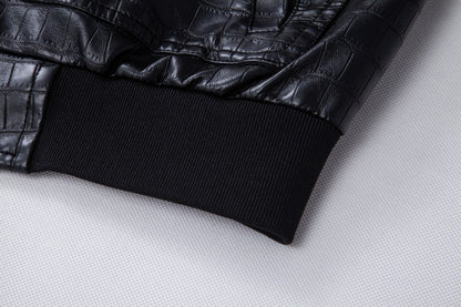 New Fashion Men's Spring Autumn Lapel Casual Pu Leather Loose Motorcycle Jacket