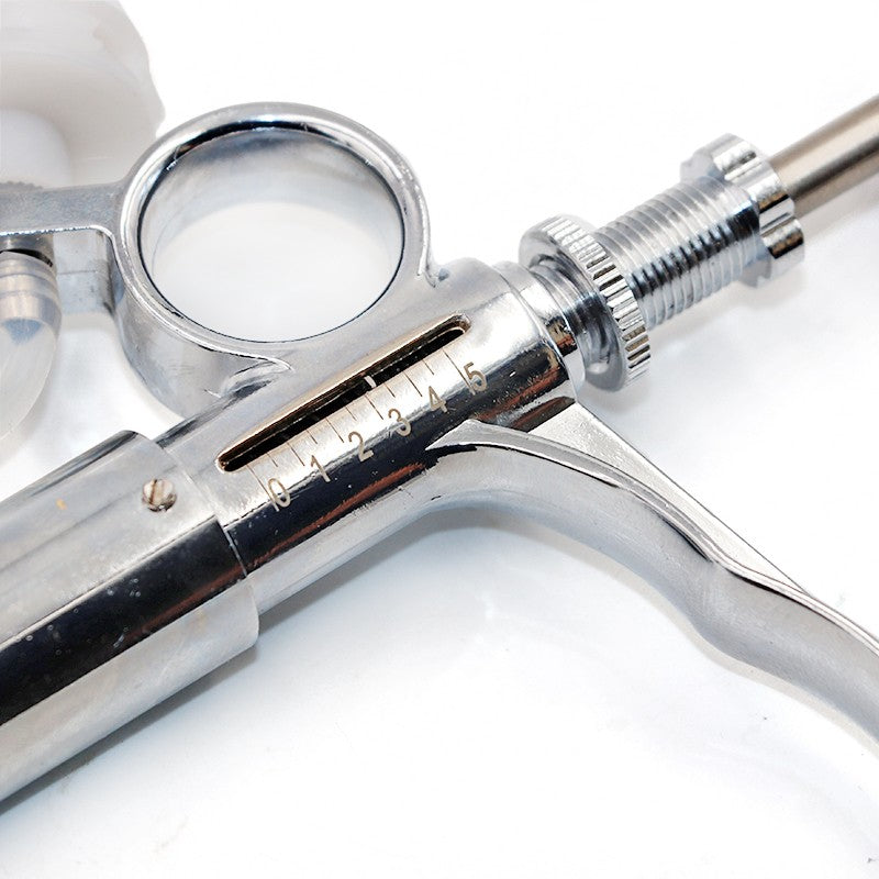 Seringa Contínua Automática Para Gado de 0,5~5ml, Equipamento Veterinário Com Garrafas, Vacinação, Garrafa Dupla de Vacina