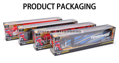 Maisto 1:64 MACK Anthem LoneStar UP Transporte Fabricação de Fundição Reboque Modelo Simulação Modelo Coleção de Carro de Liga