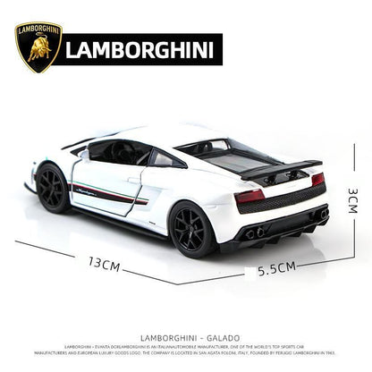 1/36 Lamborghini Super Sport Miniatura de Carro de Brinquedo para Crianças RMZ CiTY Diecast Metal Carrinho de Fricção para Coleção Presente Meninos