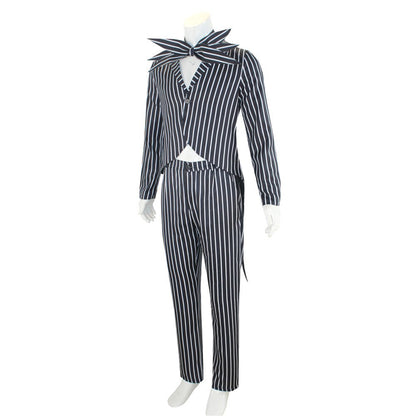 Role playing Christmas Eve horror Jack Cos dress skeleton Jack men and women full set of Christmas and Halloween costumes new