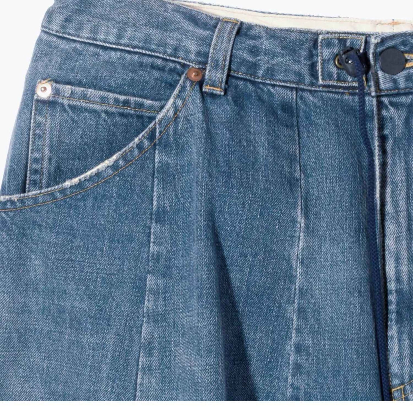 Japanese Retro High-quality Washed Loose Wide Leg Balloon Denim Pants for Men 25ss New Arrival