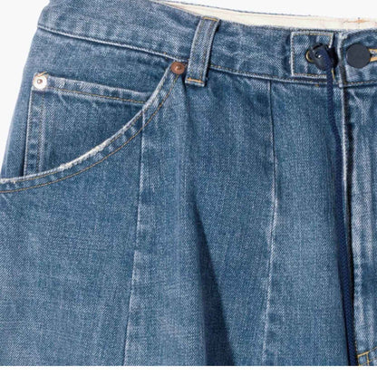 Japanese Retro High-quality Washed Loose Wide Leg Balloon Denim Pants for Men 25ss New Arrival