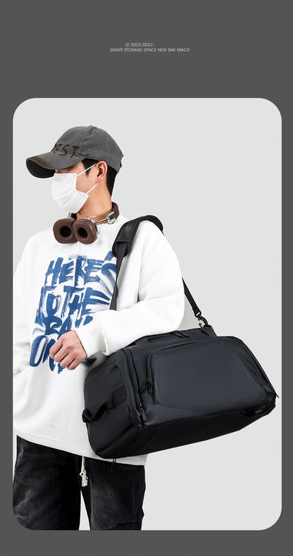 Customized Travel Bag Logo Large Capacity Storage Bag Men's Handheld Shoulder Bag Sports Gym Bag DIY