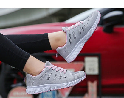 Women Casual Shoes Fashion Breathable Walking Mesh Flat Shoes Woman White Sneakers Women 2024 Tenis Feminino Female Shoes