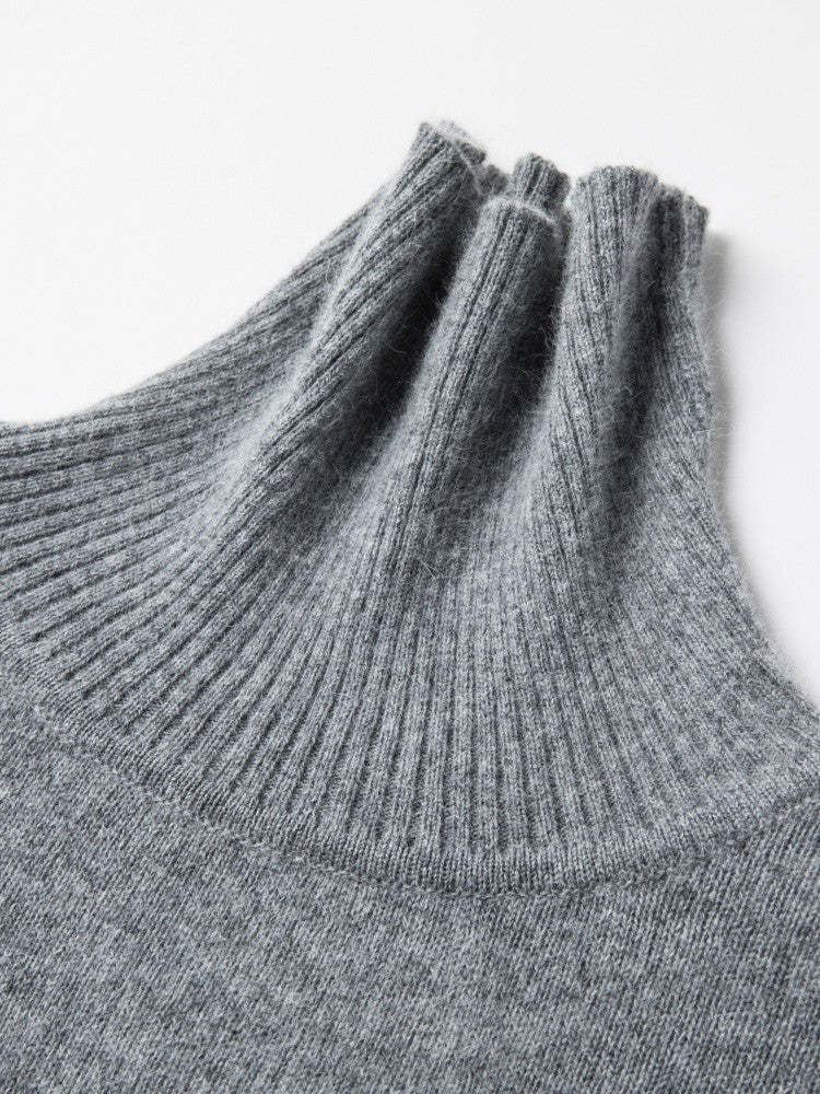 Hot Sales Winter New Men's High Collar Pullover Knitted Sweater Original Design Letter Print Warm Business Versatile Men'swear