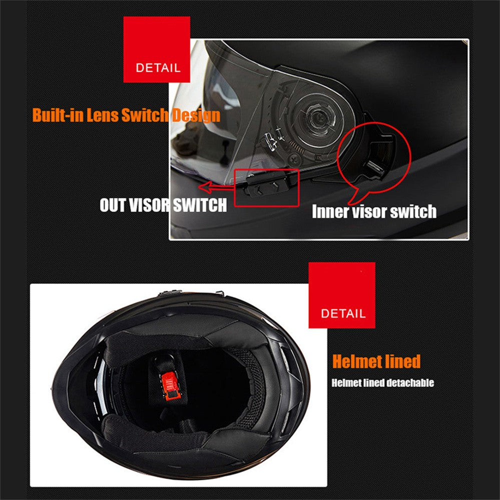 Capacetes de Moto Fechados Mais Recentes para Downhill Casco de Moto para Motociclismo Capacete De Moto Aprovado pelo DOT para Homens e Mulheres Kask GXT