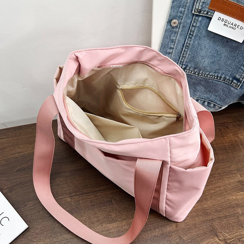 2024 New Handbags Casual Shopping Bags for Women Soft Canvas Big Capacity Tote Bag Messenger Big Mummy Shoulder Bag Ladies