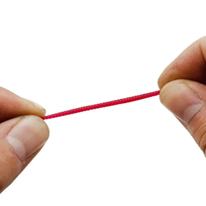 50/100 PÇS Isca Macia Robalo Dourada Minhoca de Sangue Pesca Minhoca de Borracha Vermelha Iscas Cheiro de Peixe Realista Equipamento