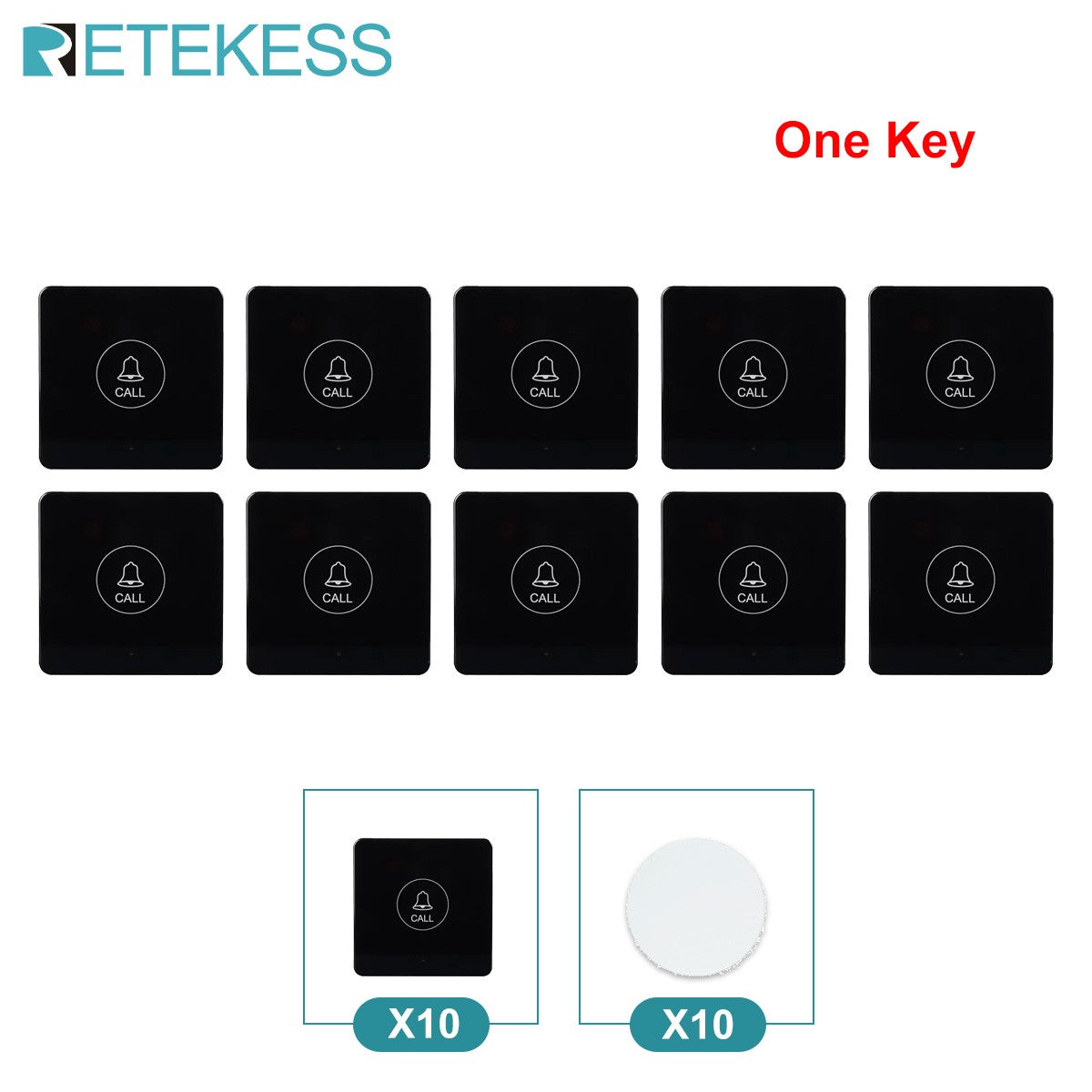 Retekess wireless calling system restaurant pagers TD113 waterproof touch watch TD033 waiter call buttons for cafe bar hookah