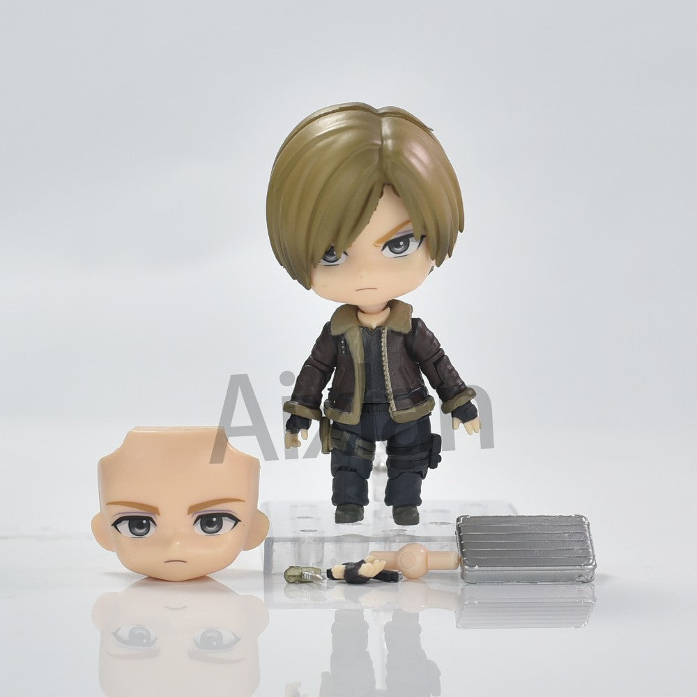 Aixlan #2337 Leon Scott Kennedy Figure 10cm Q Version Cute PVC Action Figure Amine Birthday Gift Collectible Figurine