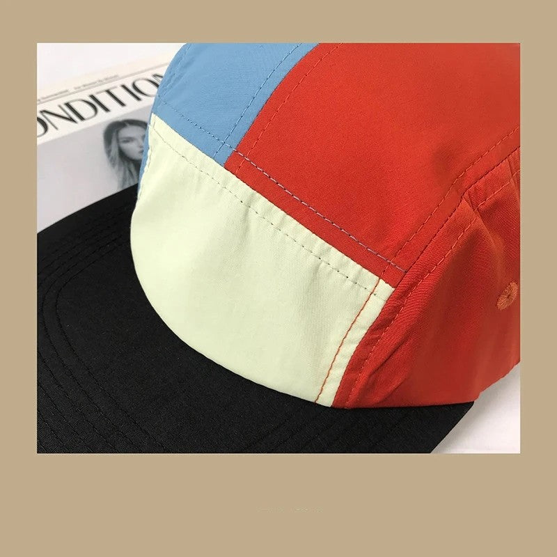 2024 Boné de 5 Painéis Secagem Rápida Retalhos Verão Masculino Feminino Chapéu Esportivo de Alta Qualidade Ajustado para Golfe Ossos Masculinos Bonés Snapback 56-60cm