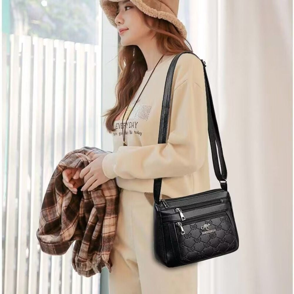 Women's Bag Middle-aged Bag Mother's Bag Fashion Multi-layer Large Capacity Single Shoulder Mother-in-law Buy Vegetable Bag