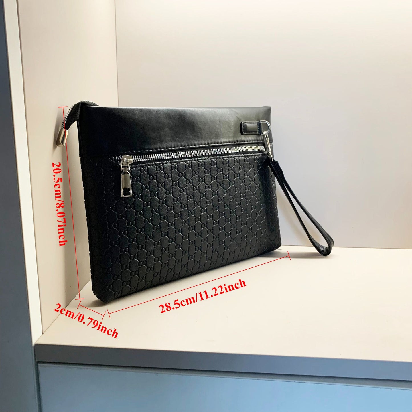 Luxury Designer Men's Clutch Bag High Quality PU Leather Day Money Pouch Casual Male Passport Cardholder Case Phone Handbag