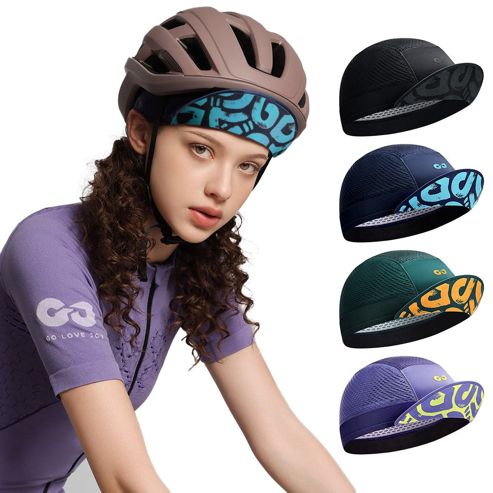 1Pcs Cycling Cap for Men and Women, Breathable Sweat Wicking Sun Hat, Under Helmet Cap for Bike Bicycle Riding Running Walking