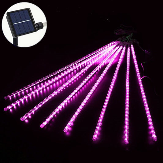 50cm 8Tubes Solar LED Meteor Shower Light Holiday String Light Waterproof Garden Christmas Decoration Outdoor Meteor Rain Lights