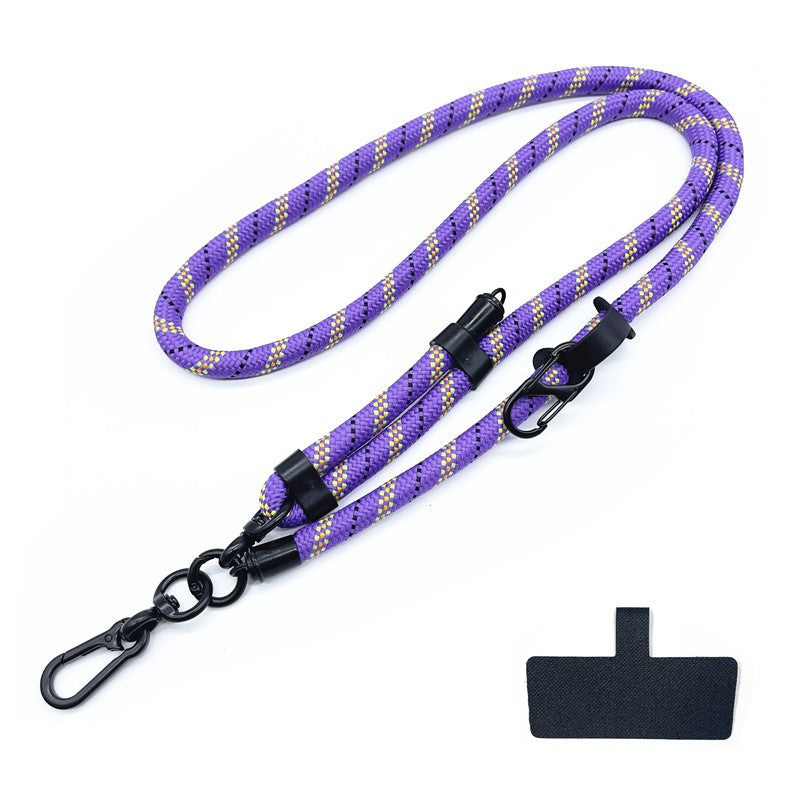 Cordão de Telefone Ajustável 1 Cm de Diâmetro Capa Universal Externa Transversal Ombro Cartão Corda de Pescoço Clipe Alça de Pulso Anti-perda
